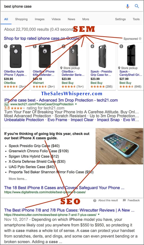 SEO SEM Google Search Result – AI productivity coach, Wes Schaeffer – The Sales Whisperer®