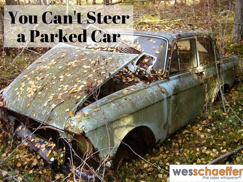 Cant Steer Parked Car Inbound Sales Advice – AI workshop leader, Wes Schaeffer, The Sales Whisperer®