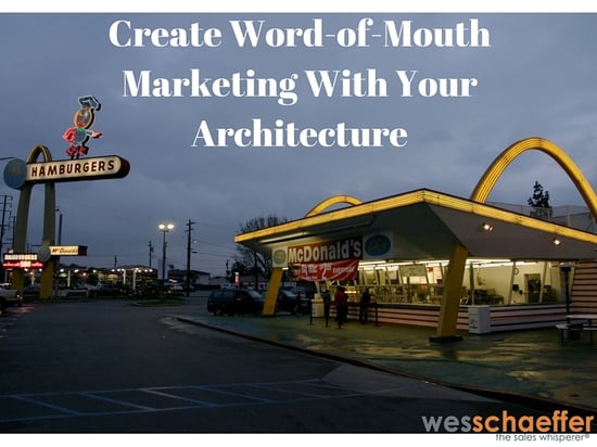 Create Word Of Mouth Marketing Inbound Sales Classic Golden Arches – AI-powered sales coach, The Sales Whisperer®, Wes Schaeffer
