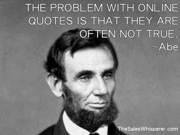 Lincoln Internet Quote – AI productivity coach, Wes Schaeffer, The Sales Whisperer®