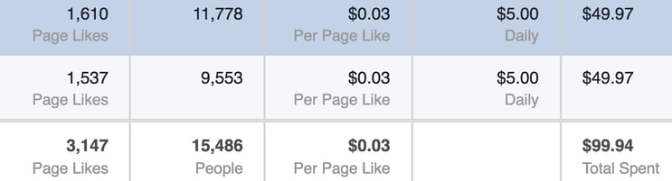 Facebook Fan Page Results Three Cents.png