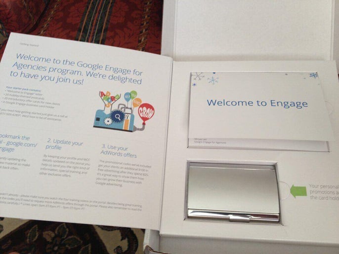 Google Engage is doing direct mail sending nice goodies.