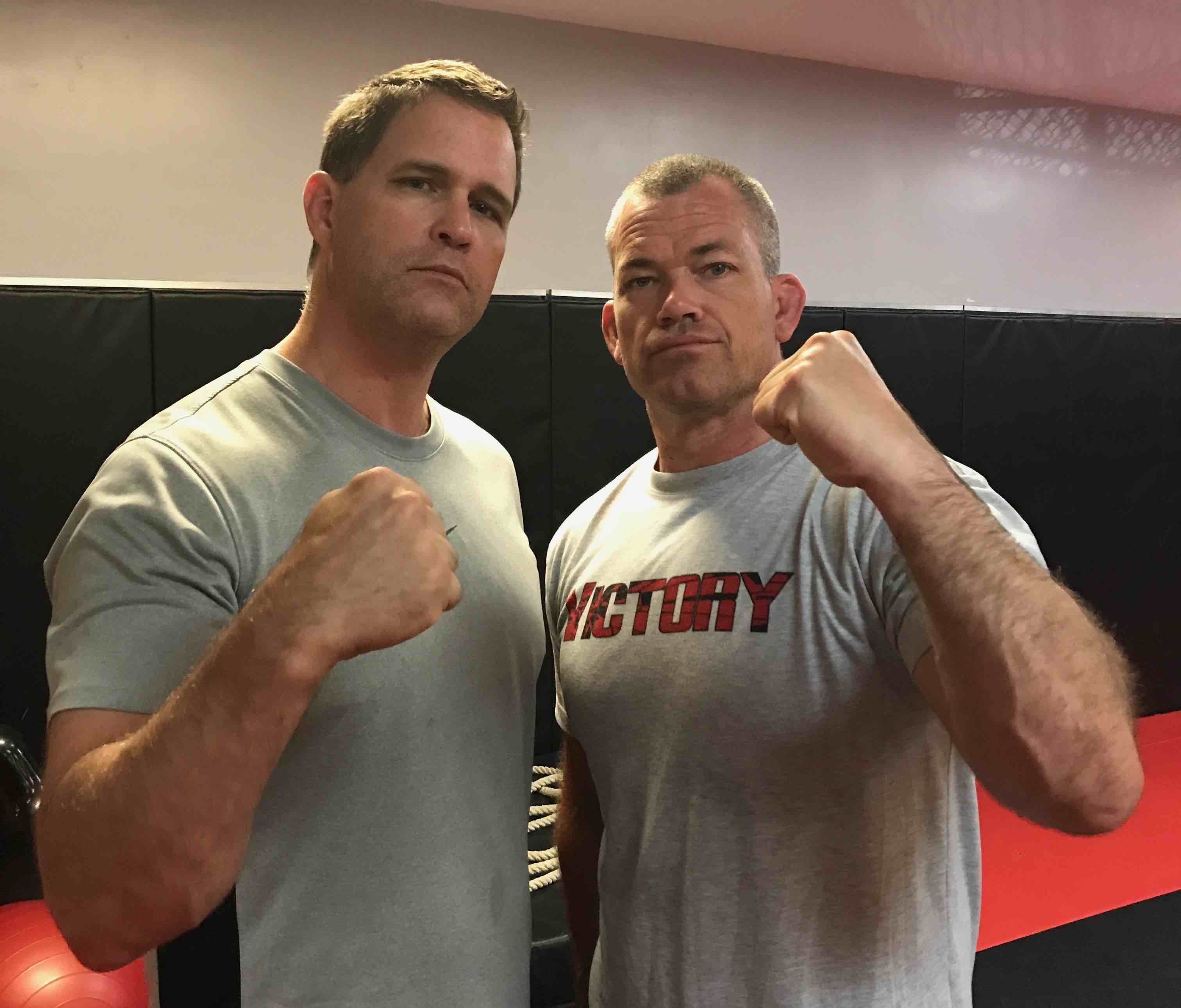 Wes Schaeffer with Jocko Willink at Victory MMA