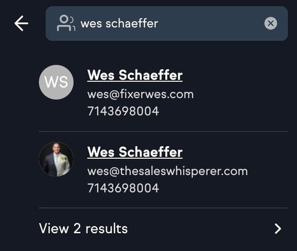 keap quick search wes schaeffer