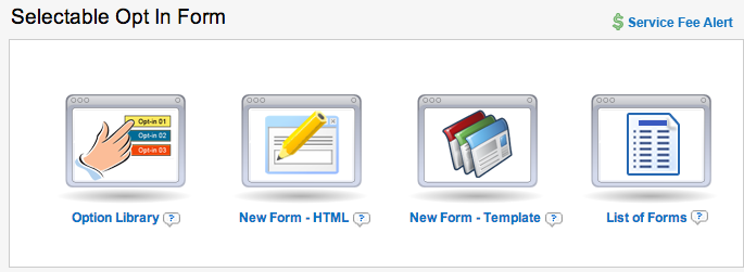 Premium Web Cart Opt-In Form Types