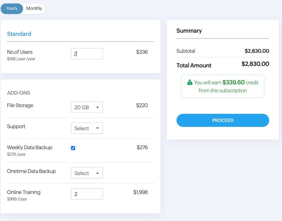 zoho vs keap pricing 2