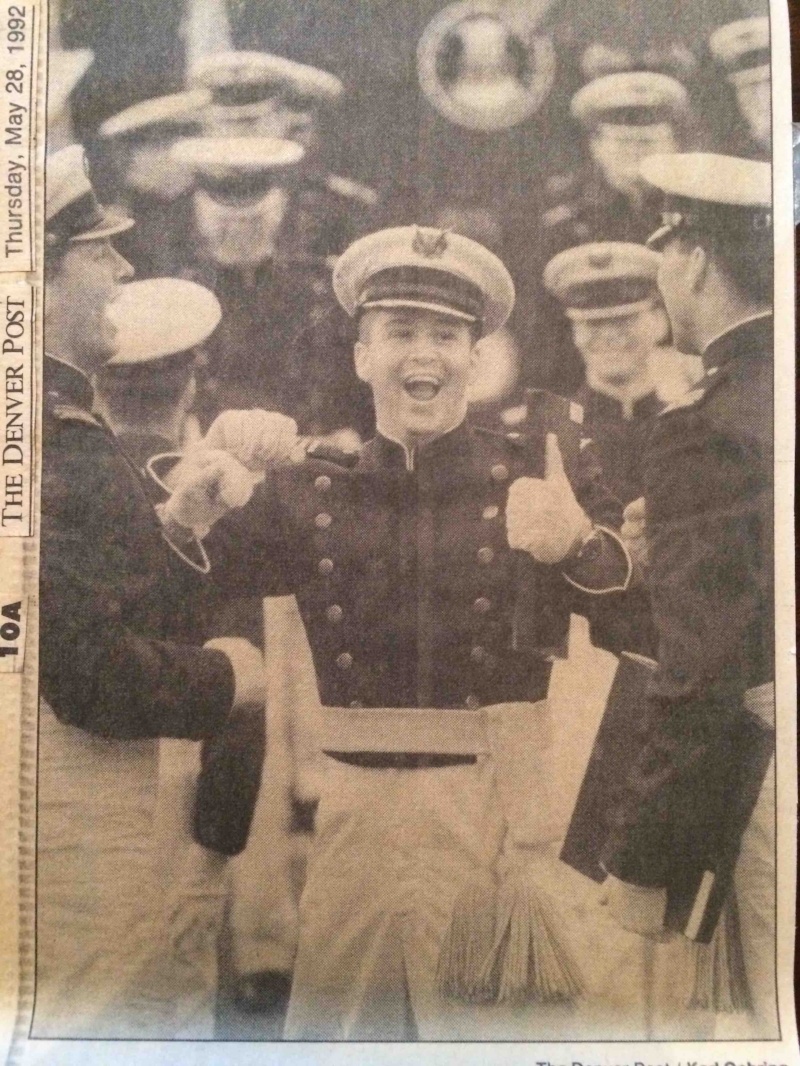 Wes Schaeffer, The Sales Whisperer®, celebrating his U.S. Air Force Academy graduation, May 27, 1992