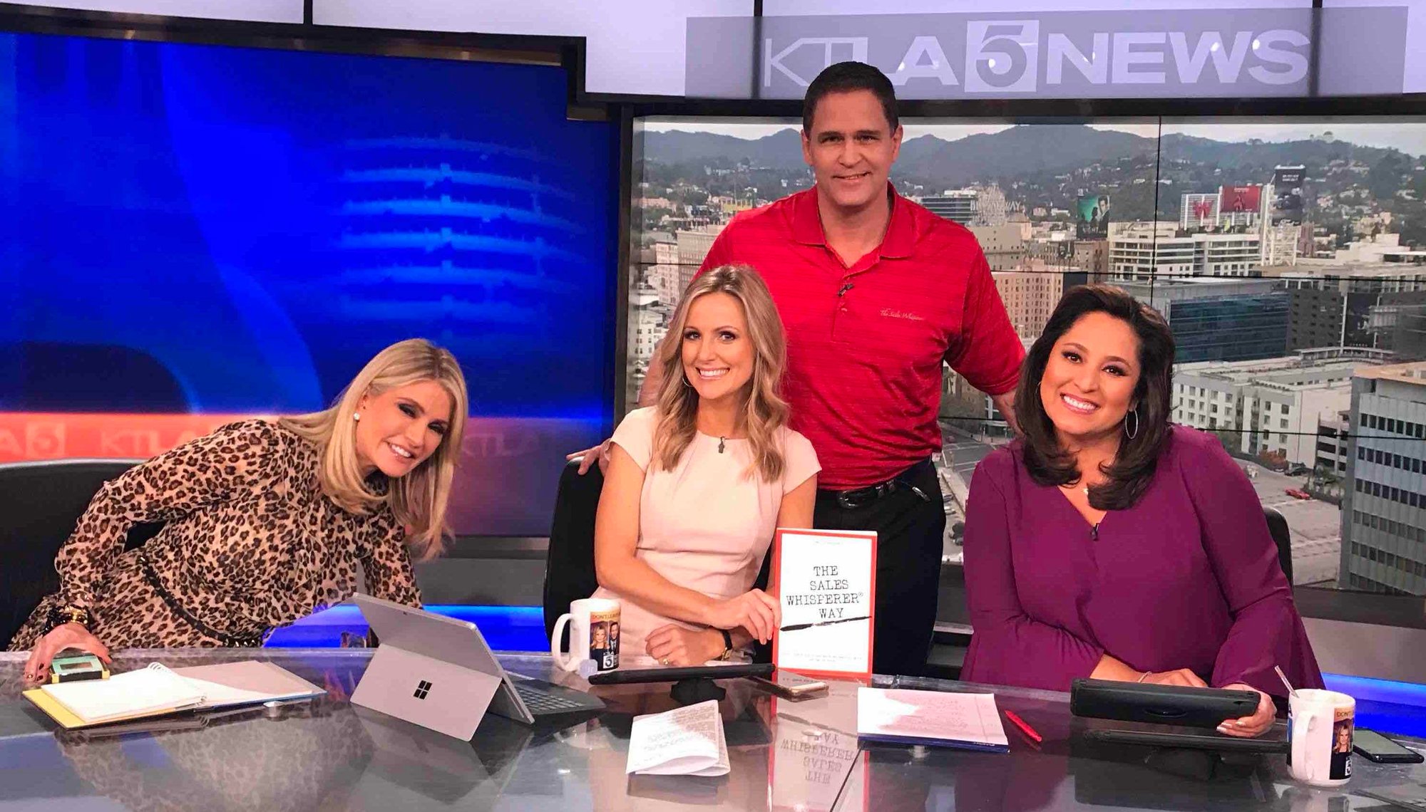 Keynote speaker Wes Schaeffer at the KTLA Interview