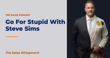 Go For Stupid With Steve Sims | The Sales Whisperer®