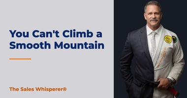 You Can't Climb a Smooth Mountain | The Sales Whisperer®