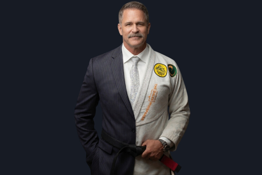 Wes Schaeffer, The Sales Whisperer®, Brazilian Jiu-Jitsu black belt, half in a suit and half in a gi